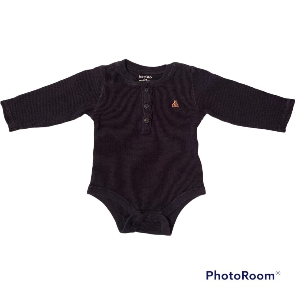 Bab Gap Infant Bodysuit / Shirt - Navy Blue Baby Toddler Size: 18-24 months